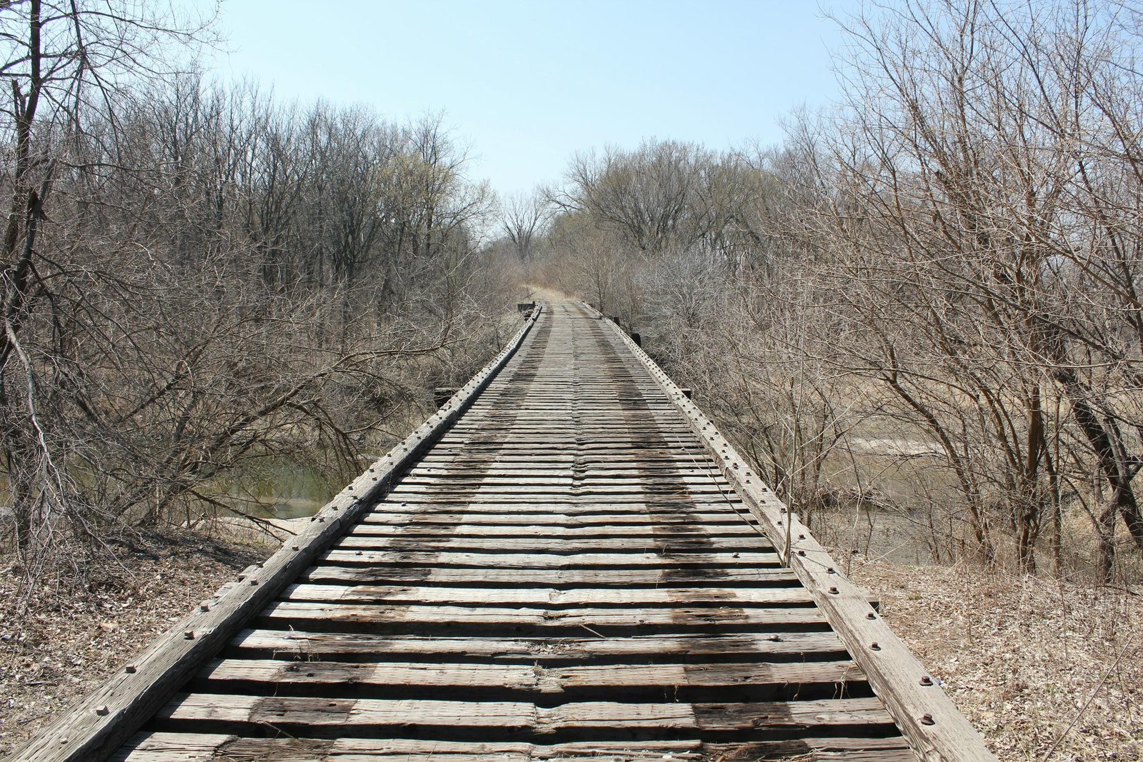 Looking south